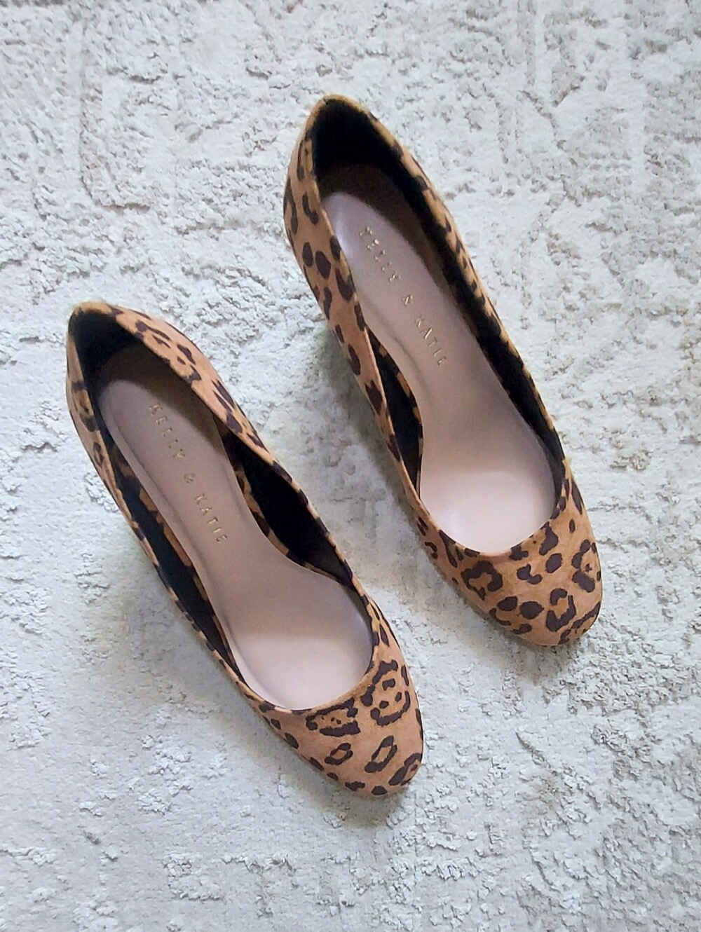 Kelly & Katie Brown and Tan Leopard Print Wedge NWT 7.5 M